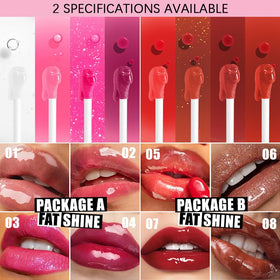 Charm Kiss Lip Oil Gloss Set A+B displayed with other beauty products