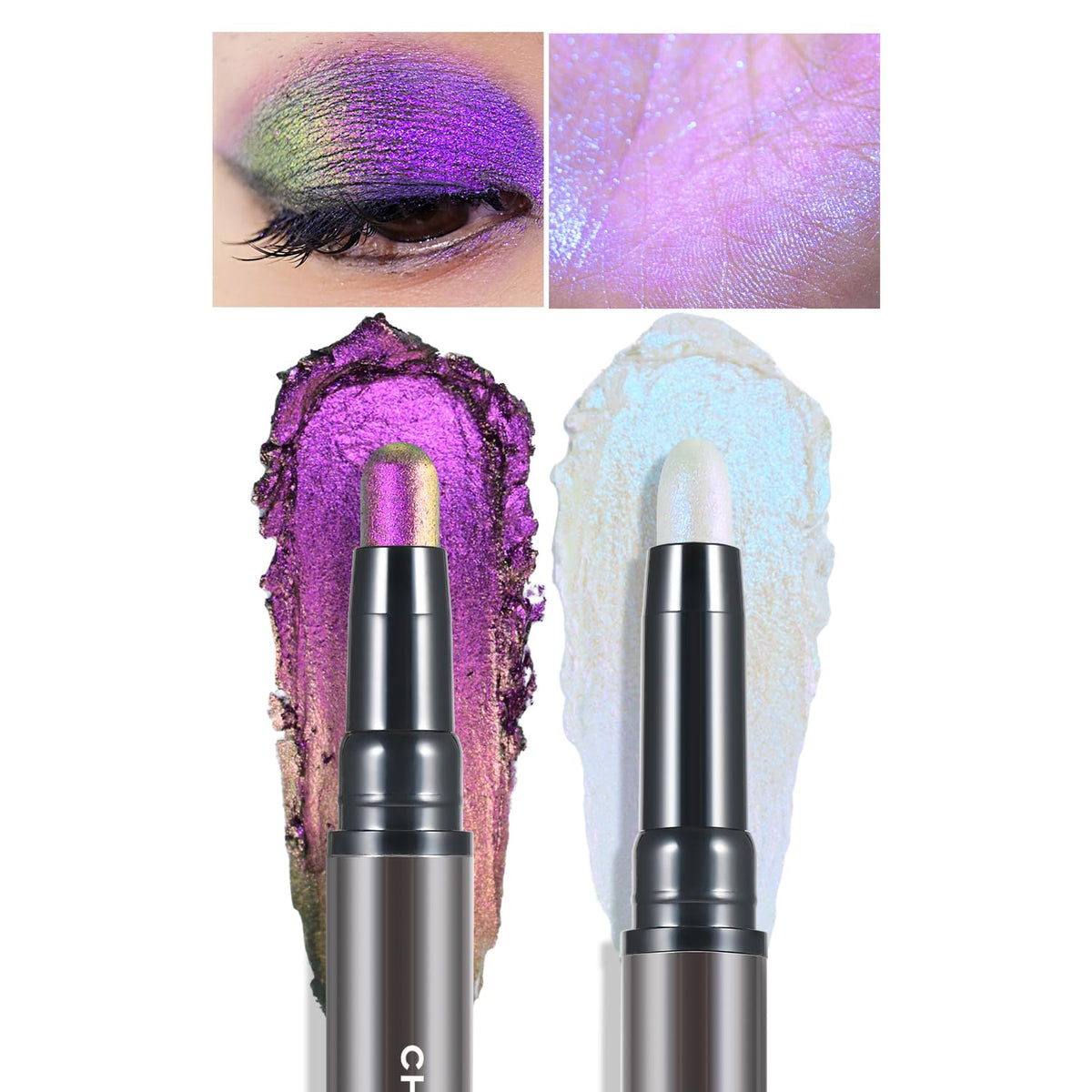 Charmacy Milano Multichrome 2 in 1 Cream Eyeshadow Stick front view
