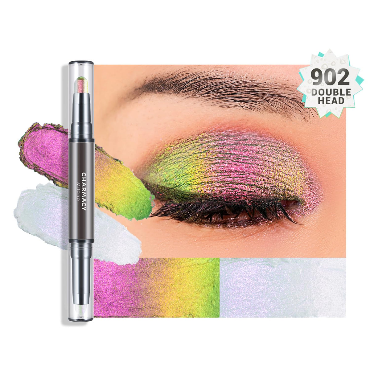 Charmacy Milano Multichrome Eyeshadow Stick dual-ended design