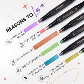 Charmacy Milano Multichrome Eyeshadow Stick swatch on skin