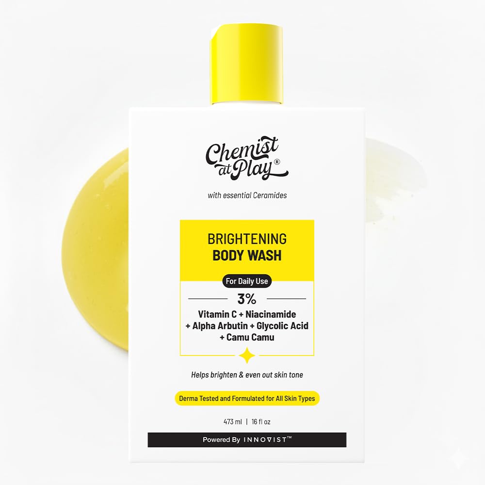 Chemist at Play Brightening Body Wash bottle front view