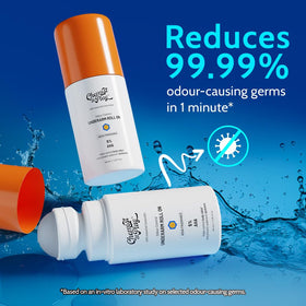 Chemist at Play UnderArm Roll-On in hand demonstrating application