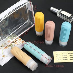 CHEODIN Travel Bottles in a stylish luggage setting