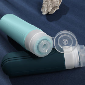 CHEODIN Travel Bottles in stylish toiletry bag