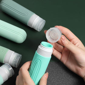 CHEODIN Travel Bottles in TSA-approved toiletry bag