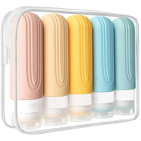 CHEODIN Travel Bottles set front view with 5 containers