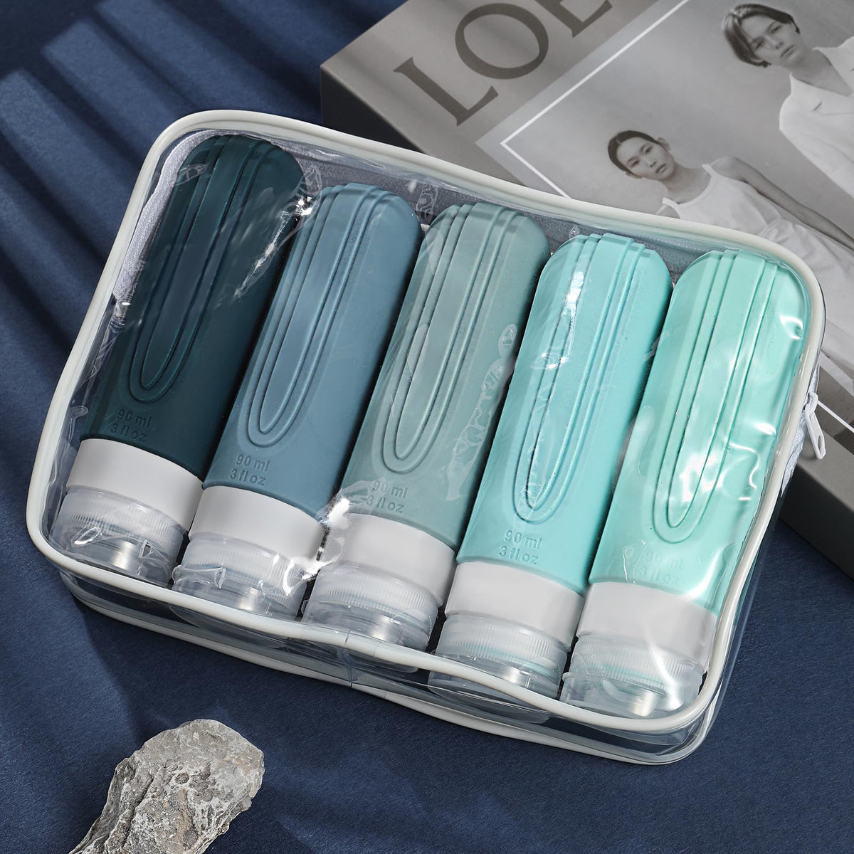 CHEODIN Travel Bottles with labels attached