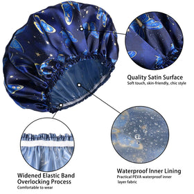 CHFONG Shower Cap close-up of inner layer