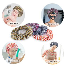 CHFONG Shower Cap demonstrating water-resistant PEVA inner layer
