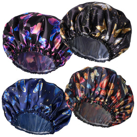 CHFONG Shower Cap front view in floral design