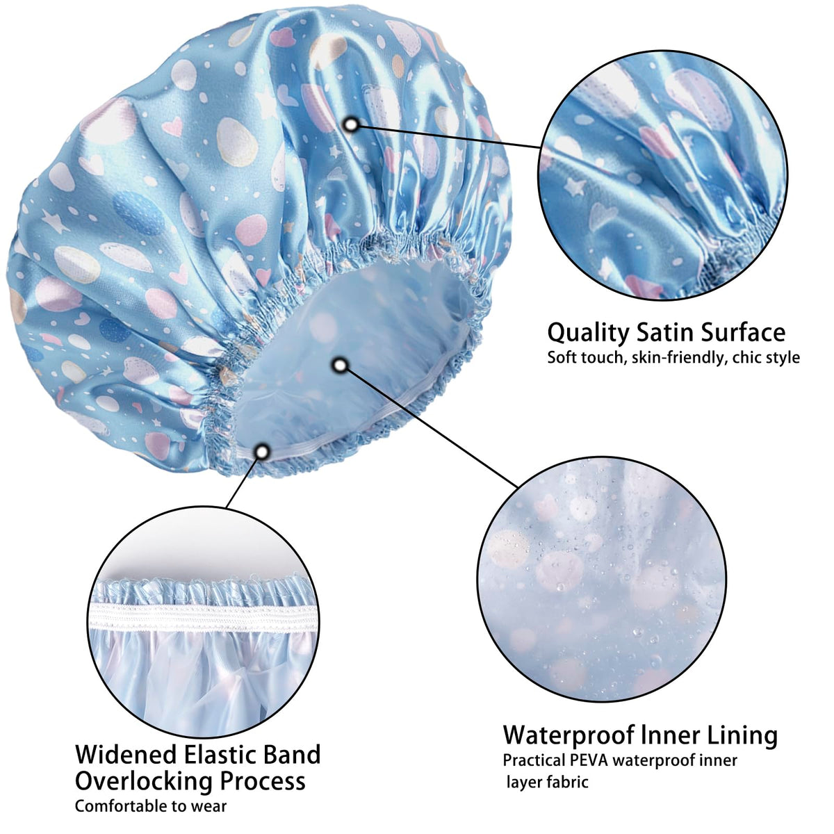 CHFONG Shower Cap packaging front view
