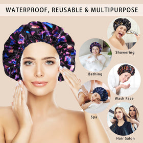 CHFONG Shower Cap set of four in different colours