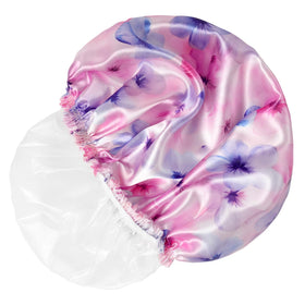 CHFONG Shower Caps - display with a background of loungewear