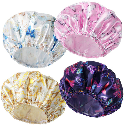 CHFONG Shower Caps set of four in different colours