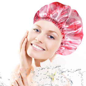 CHFONG Shower Caps showcasing waterproof material