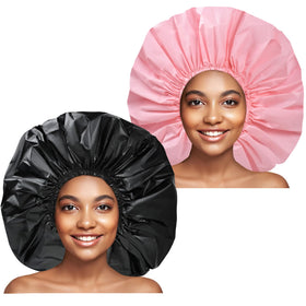 CHFONG Super Jumbo Shower Cap in pink front view