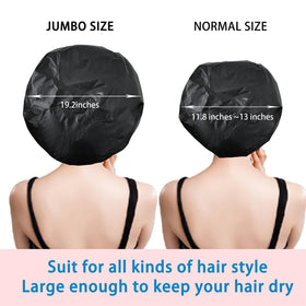 CHFONG Super Jumbo Shower Cap side view showing elastic band