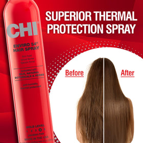 CHI Enviro 54 Hairspray 10 Oz application demonstration
