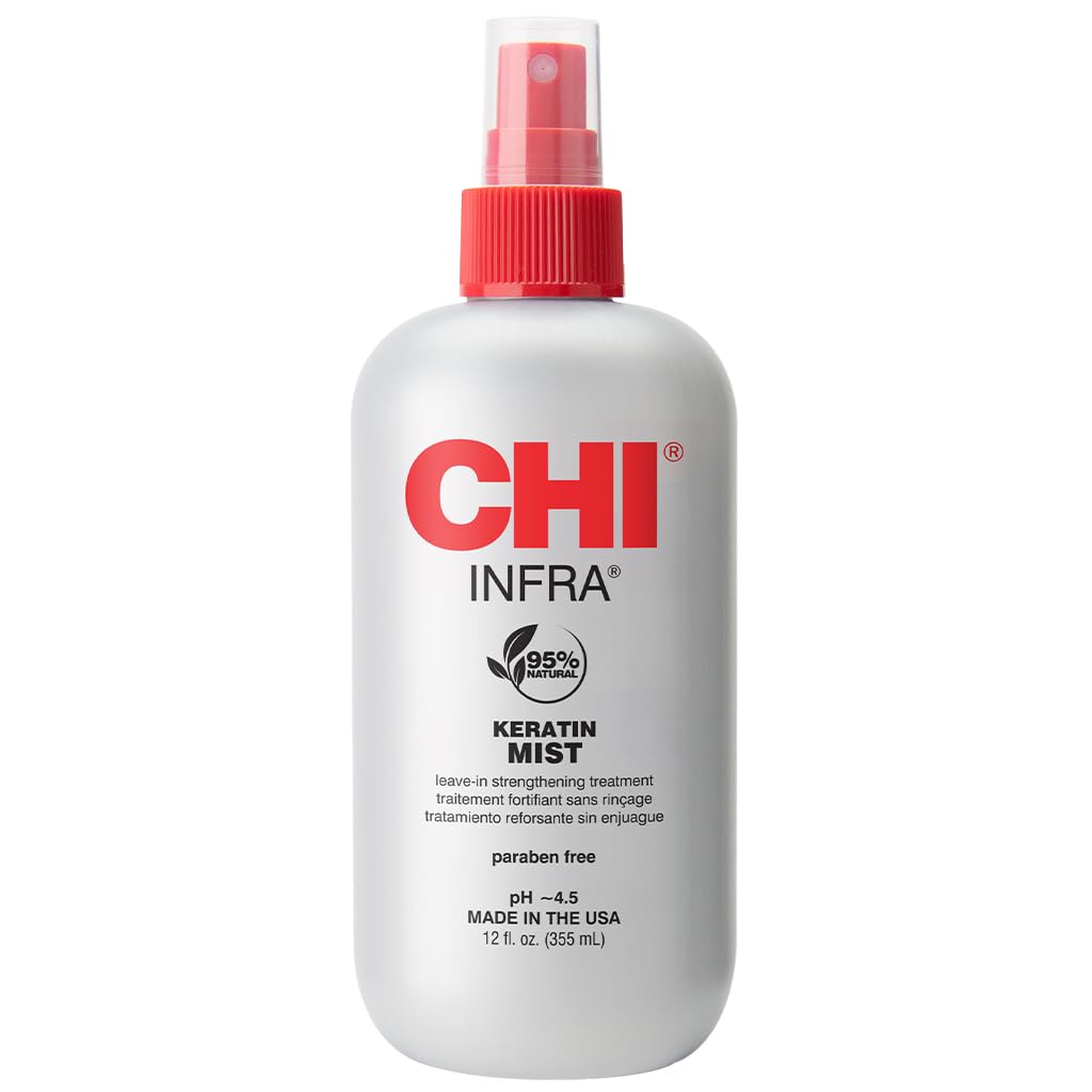 CHI Keratin Mist 12 Oz front view with spray nozzle