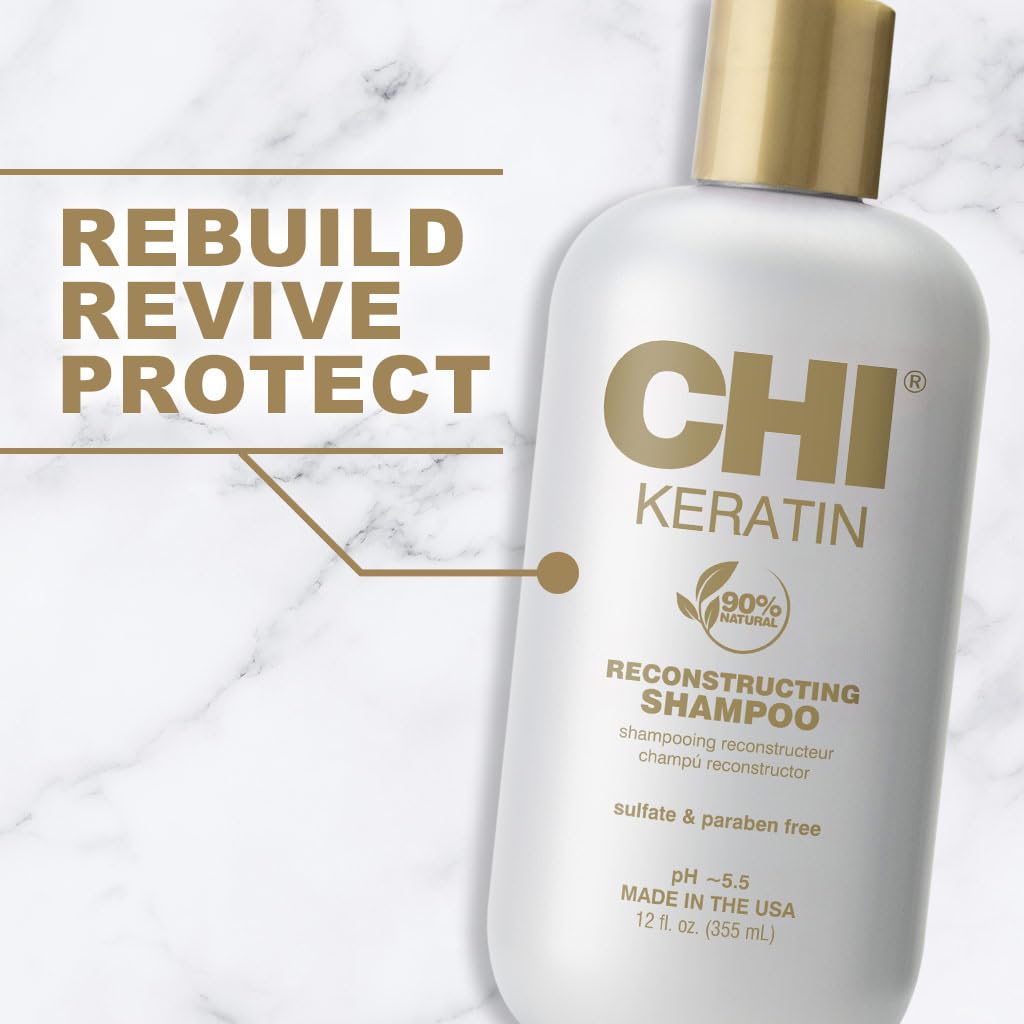 CHI Keratin Shampoo bottle side view