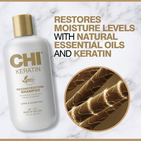 CHI Keratin Shampoo with ingredients list