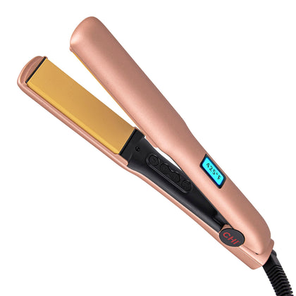CHI Original Flat Iron Hair Straightener front view with ceramic plates