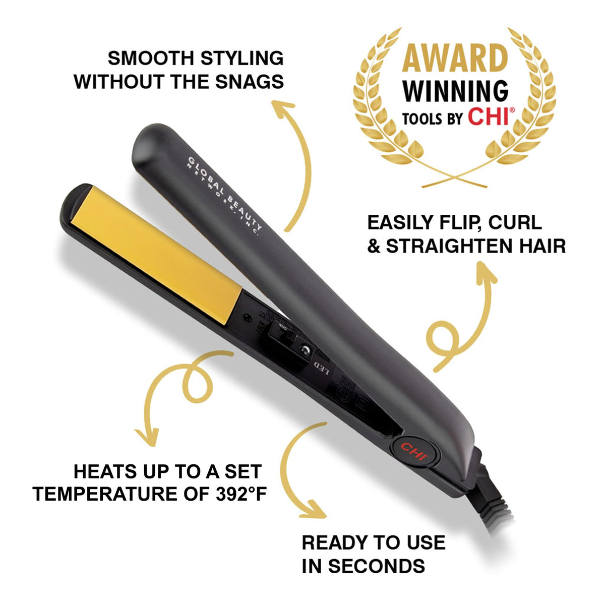 CHI Original Hair Straightener with floating plates