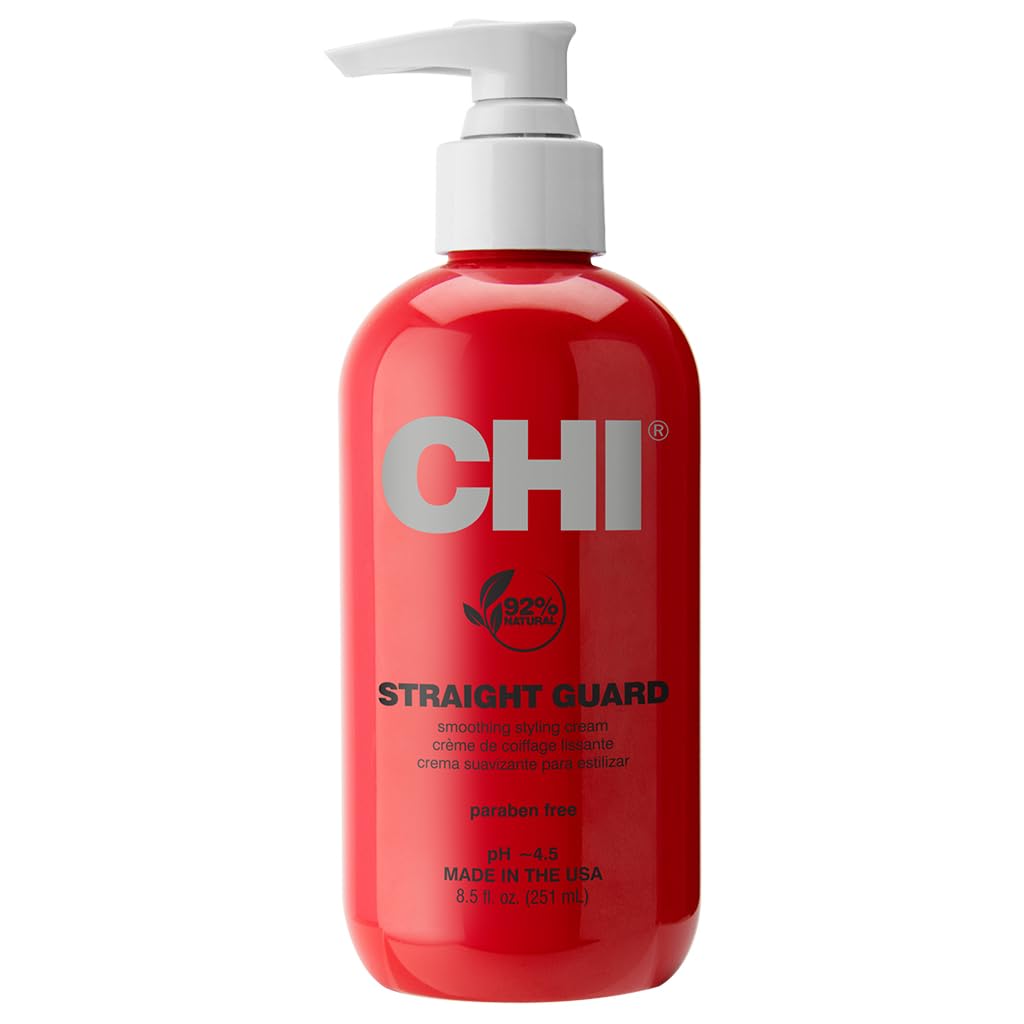 CHI Straight Guard Smoothing Styling Cream front view, 8.5 Oz