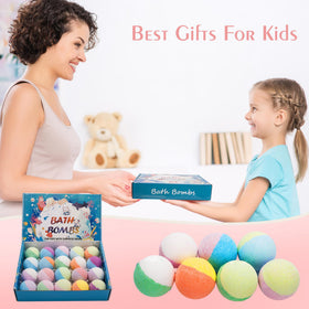 Child enjoying a bath with GDXINYES Bath Bombs
