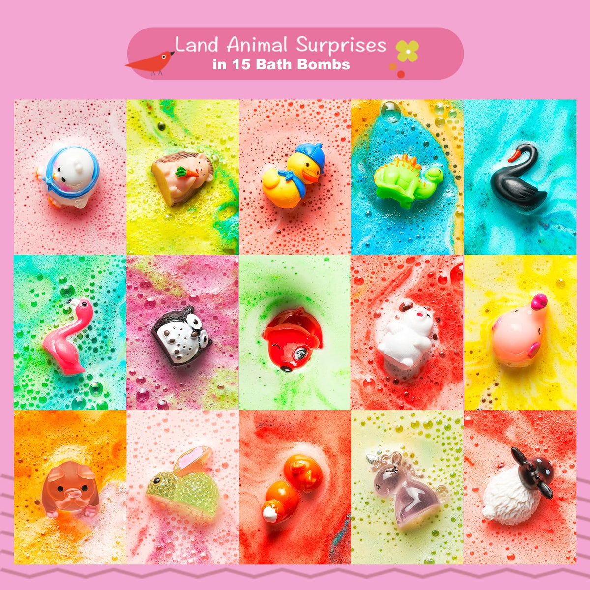 Child enjoying bath with BloomFizzy bath bombs