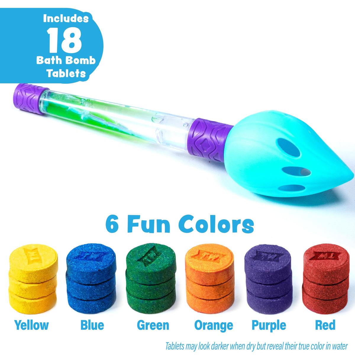 Child painting water with Tub Works Bath Color Brush