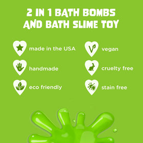 Child playing with slime from Two Sisters Bubble Bomb