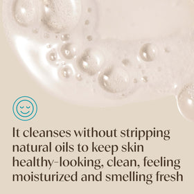 Child using Aveeno Kids Face & Body Wash in bath