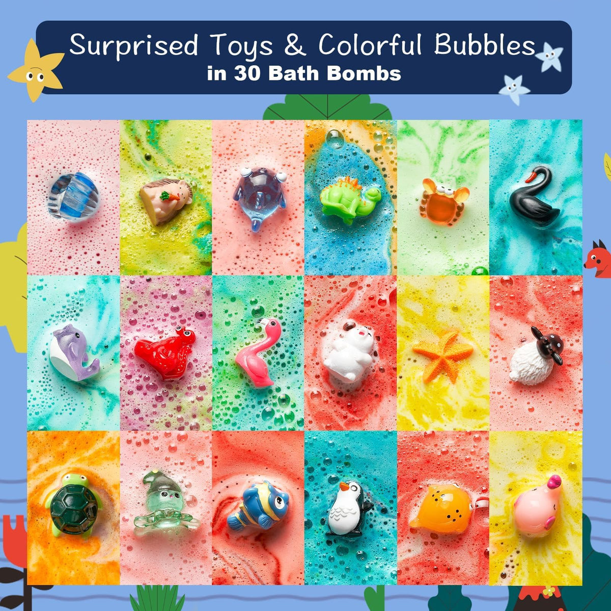 Children enjoying bath time with BloomFizzy bath bombs