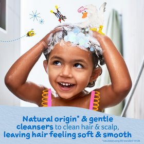 Childs Farm Kids Shampoo back view with ingredient list