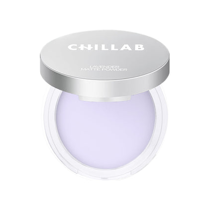 Chillab Lavender Matte Powder front view with compact design