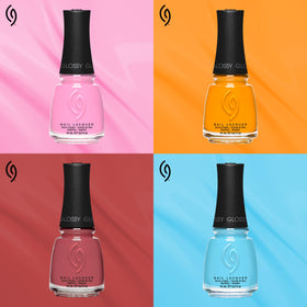 China Glaze Boho Blues Nail Polish in a lifestyle setting on a vanity