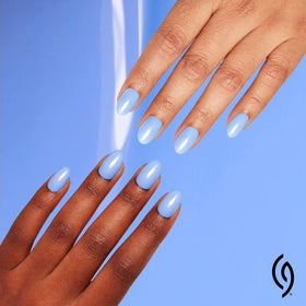 China Glaze Boho Blues Nail Polish side view with cap