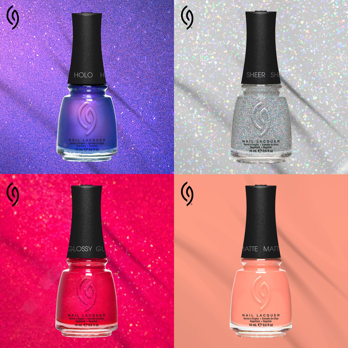China Glaze CG Nail Lacquer Flame-Boyant bright red nail polish packaging