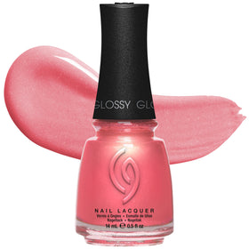China Glaze CG Nail Lacquer Moment in the Sunset coral pink bottle front view