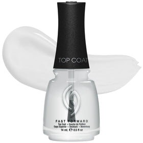 China Glaze Fast Forward Top Coat clear gel nail polish front view