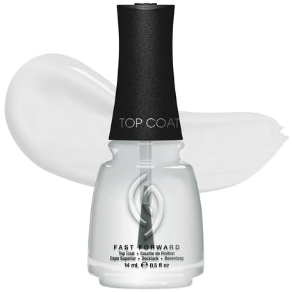 China Glaze Fast Forward Top Coat clear gel nail polish front view