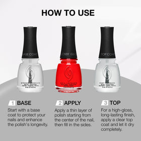 China Glaze Fast Forward Top Coat packaging on a white background