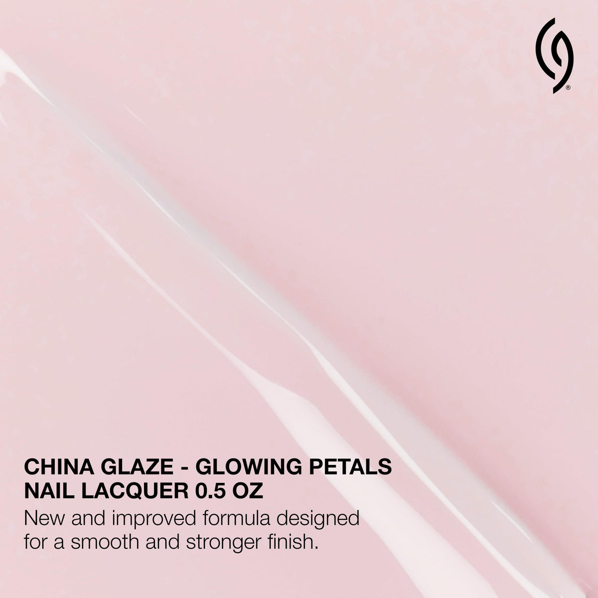 China Glaze Glowing Petals Nail Lacquer application brush close-up