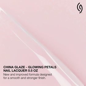 China Glaze Glowing Petals Nail Lacquer application brush close-up