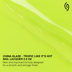 China Glaze Nail Lacquer Tropic Like It's Hot applied on nails