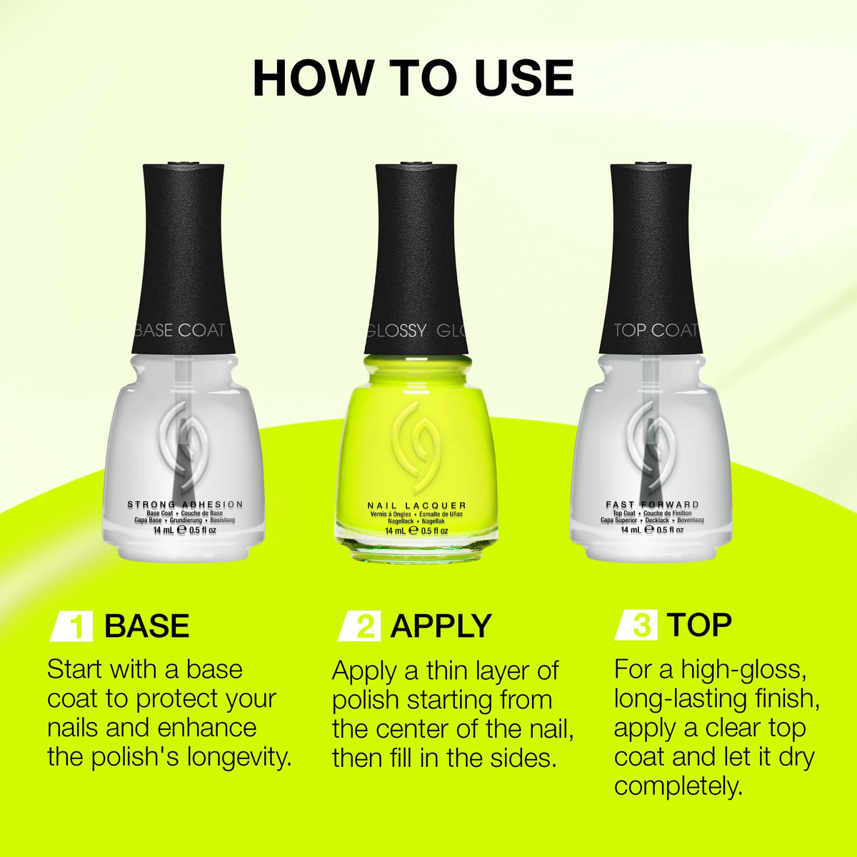 China Glaze Nail Lacquer Tropic Like It's Hot bottle with tropical background