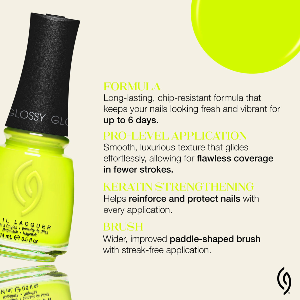 China Glaze Nail Lacquer Tropic Like It's Hot packaging side view
