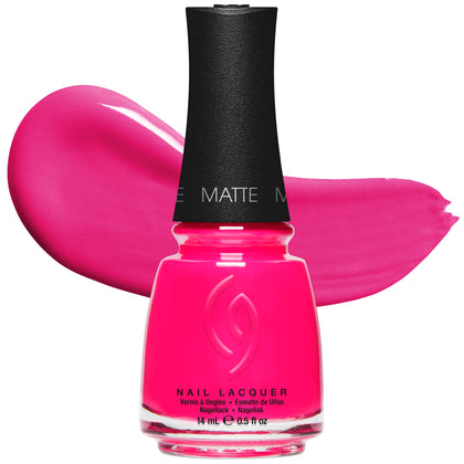China Glaze Rose Among Thorns Neon Hot Pink Nail Polish front view