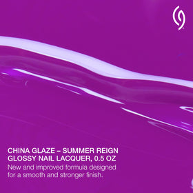 China Glaze Summer Reign nail polish swatch on nails
